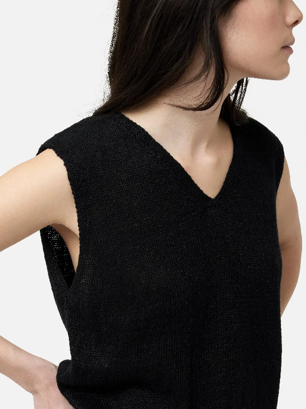 linen-slub-cropped-v-tank-top-black