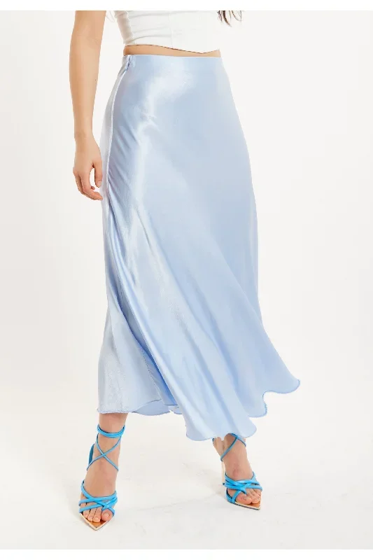 liquorish-bias-cut-aqua-blue-satin-skirt