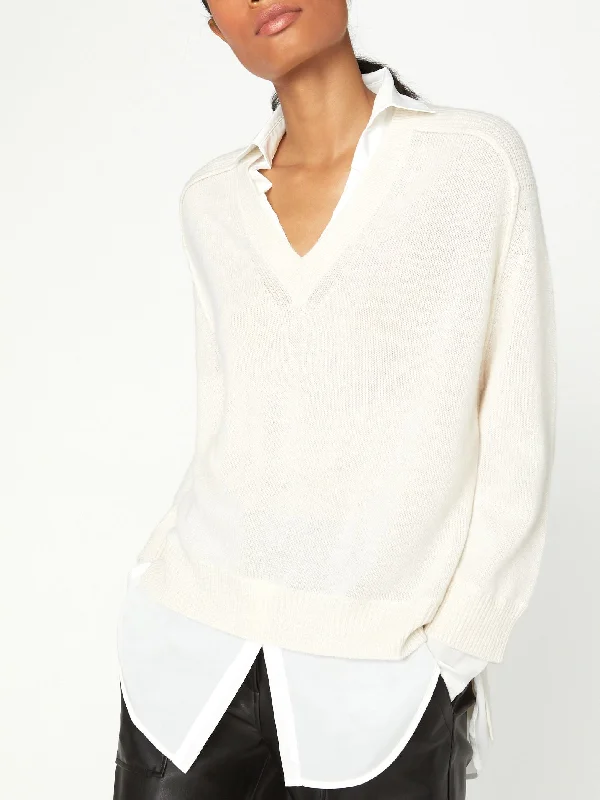 looker-vneck-layered-sweater-tan-white