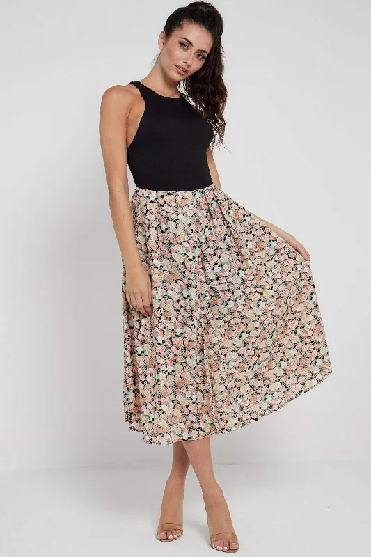 love-sunshine-rose-floral-printed-side-slit-pleated-midi-skirt