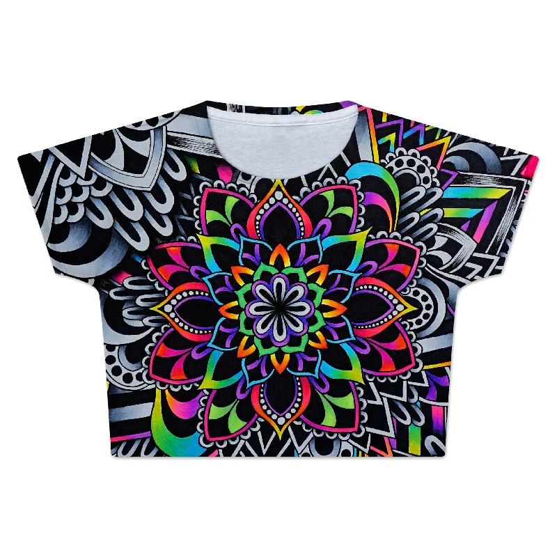 Mandala Vibez Crop Tee