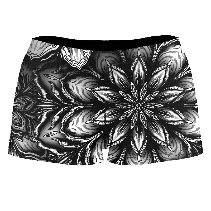 Mandalas High-Waisted Women's Shorts