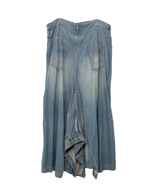 mihara-yasuhiro-light-denim-reconstructed-skirt-skirts-600047628blu