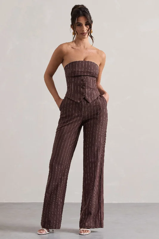 missed-out-chocolate-brown-pinstripe-wide-leg-trousers-cl132257067