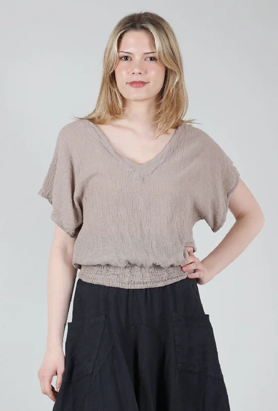 Romane Top, Taupe