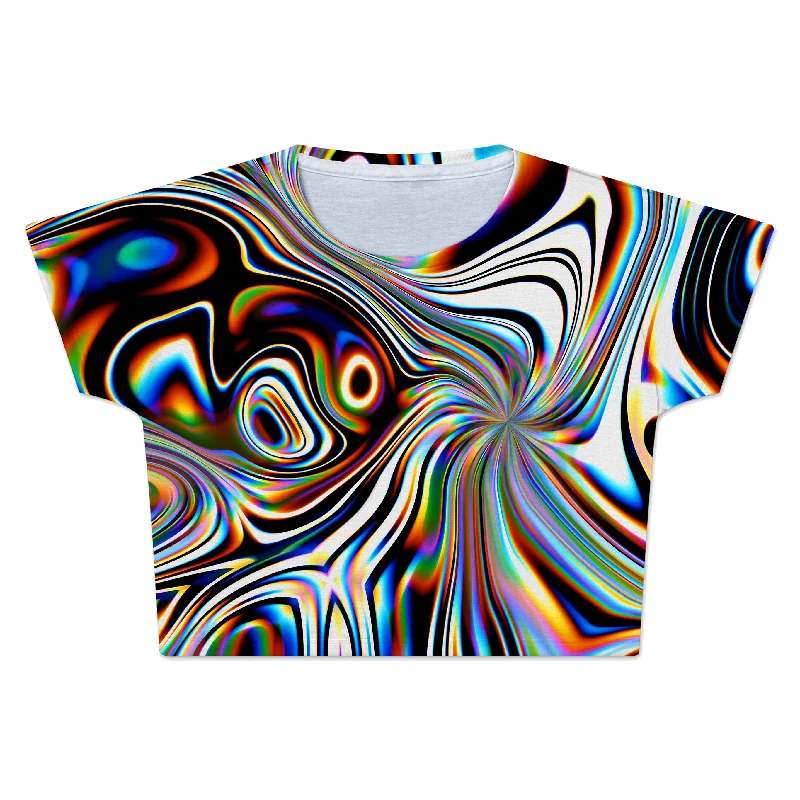 Oil Aura Crop Tee