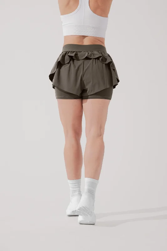 on-the-run-ruffle-short-deep-olive