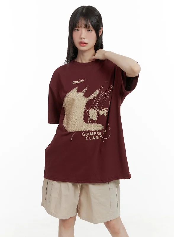 Oversized Graphic Tee CL412