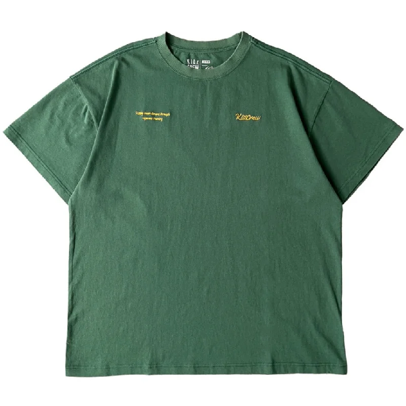 OVERSIZED LUX SCRIPT T-SHIRT - GREEN / YELLOW