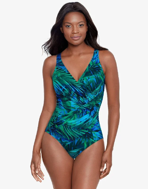 Palm Reeder Oceanus Swimsuit - Blue and Green