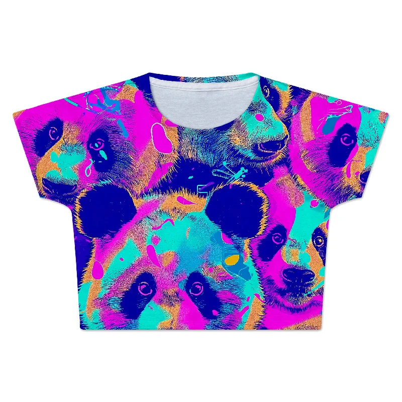 Panda Melt Crop Tee