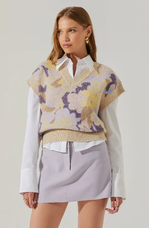 petal-floral-oversized-sweater-vest