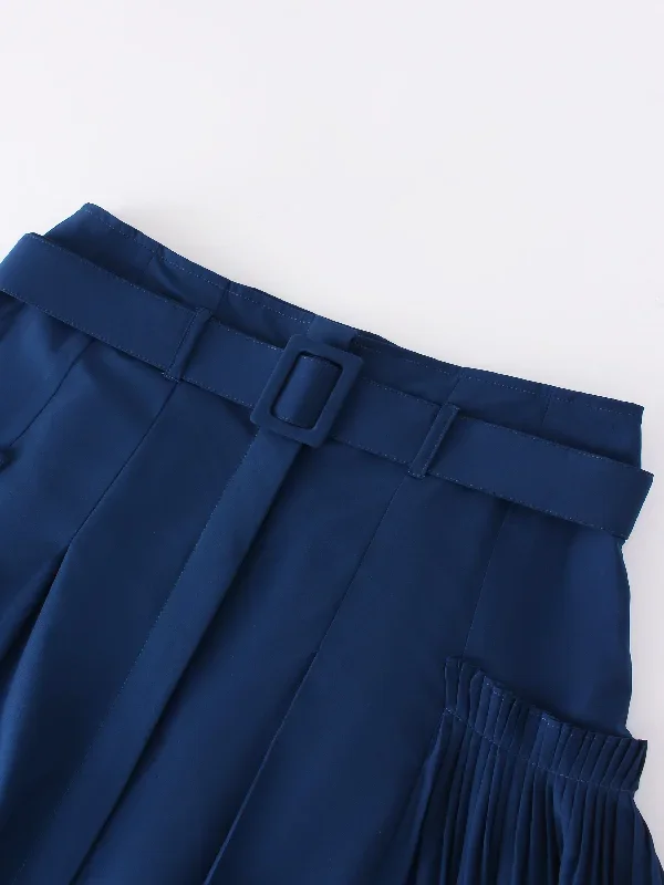 pintuck-pocket-skirt-navy