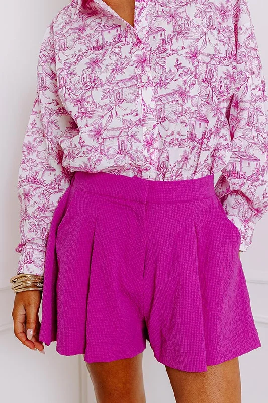 Prep In Your Step High Waist Shorts in Violet