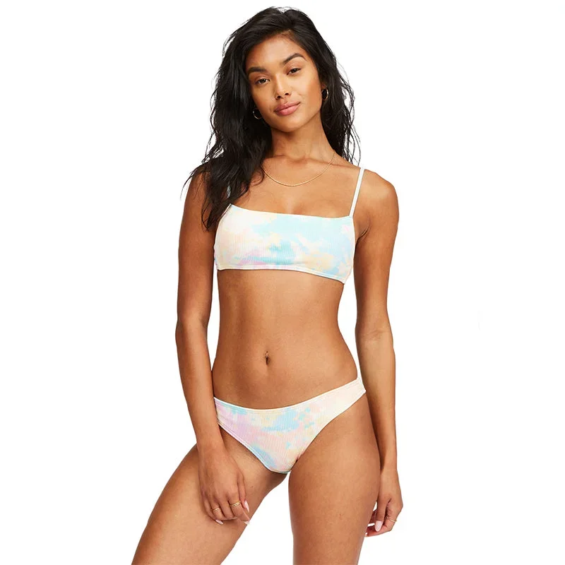 Rainbow Tide Square Bralette Bikini Top