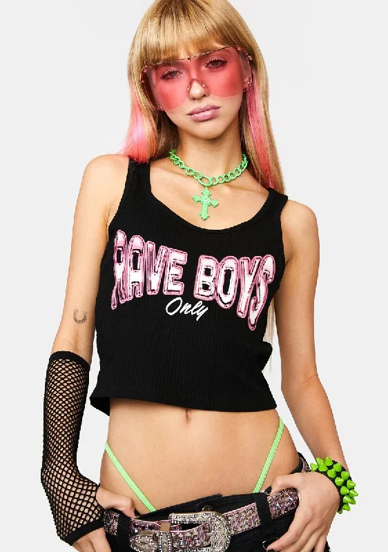 Rave Boys Only Graphic Tank