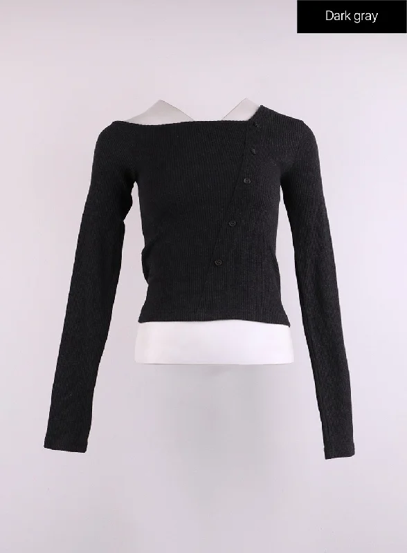 ribbed-button-long-sleeve-top-cj429