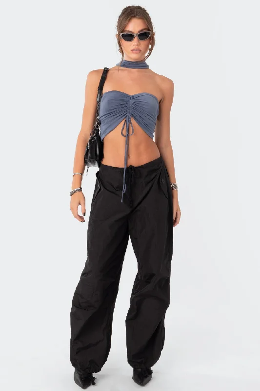 Paloma Drawstring Choker Top