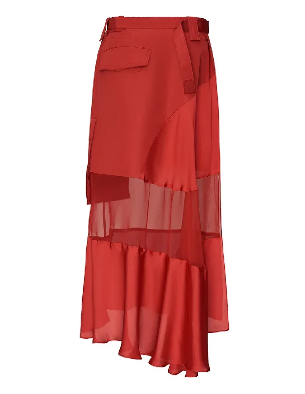 sacai-fabric-combo-skirt-skirts-600048469red