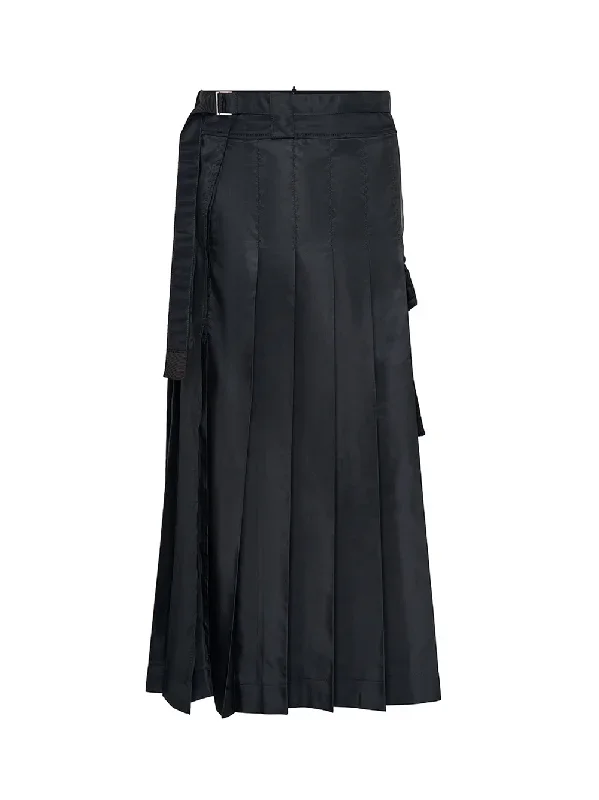 Nylon Twill Skirt