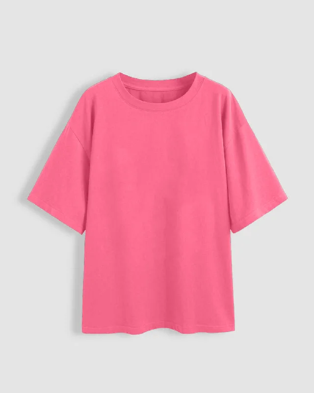 set-of-three-loose-fit-crew-neck-drop-shoulder-t-shirt-in-dark-pink-light-pink-and-dark-blue