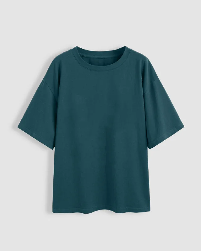 set-of-three-loose-fit-crew-neck-drop-shoulder-t-shirt-in-green-light-pink-and-dark-blue