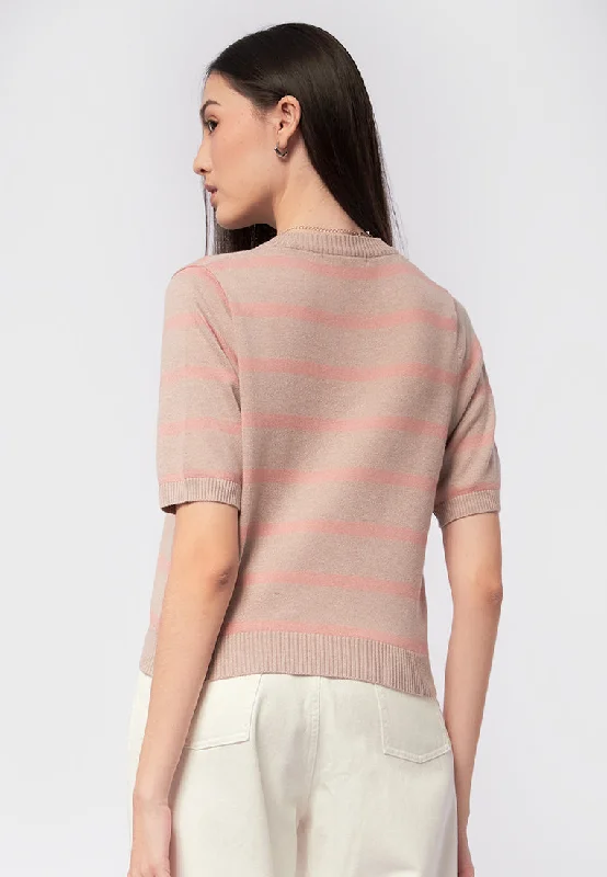 short-sleeve-stripes-knit-top-24e086-beige