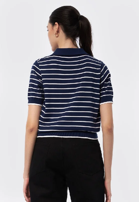 short-sleeve-stripes-polo-top-24f082-navy