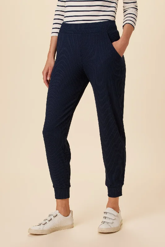 Skylar Paris Rib Joggers - Ocean