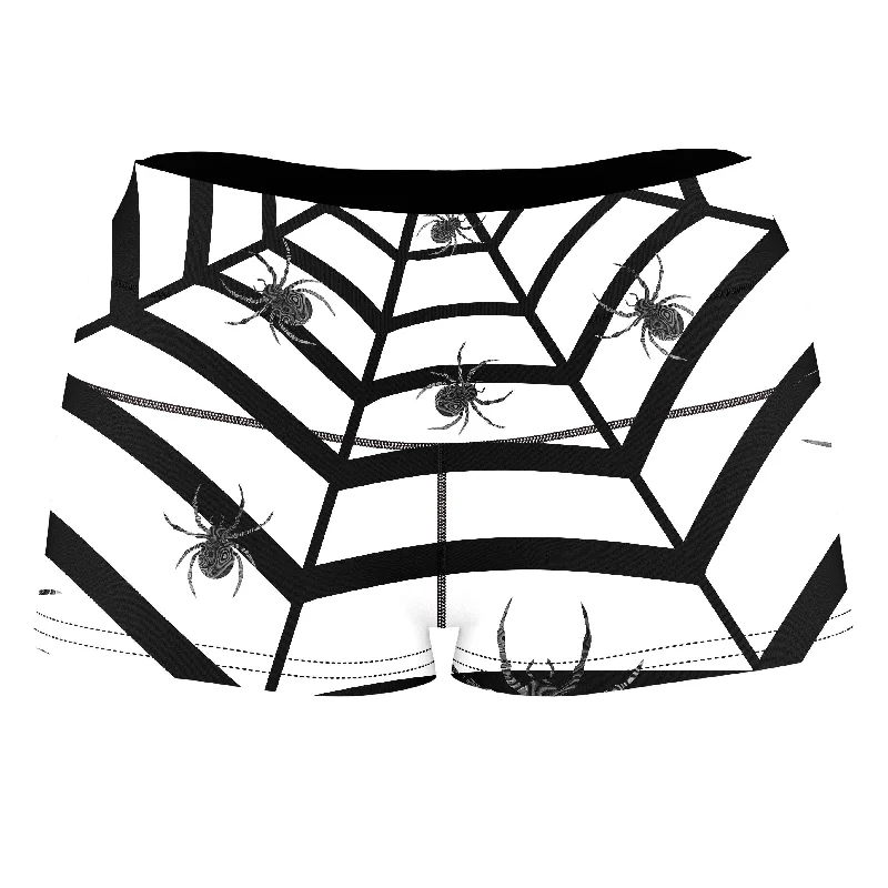 Spiders 3D High-Waisted Women's Shorts