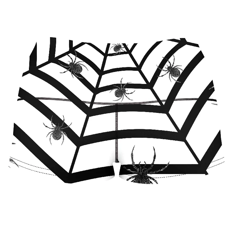 spiders-3d-high-waisted-womens-shorts