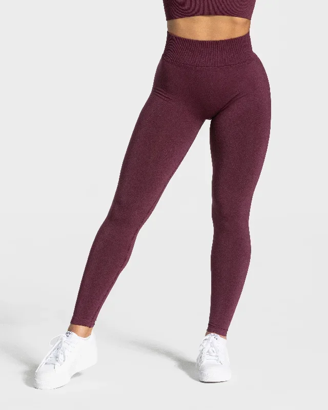 Statement Scrunch Leggings Pflaume