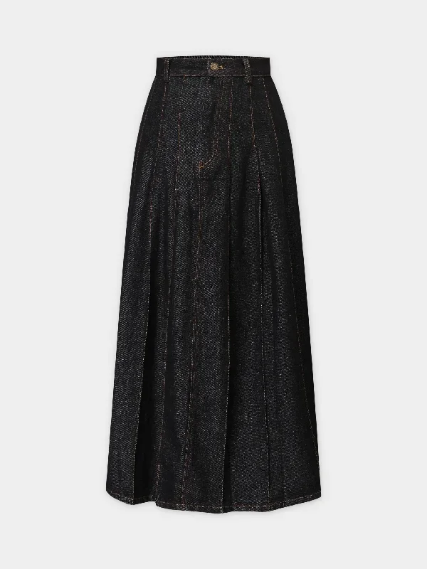 stitched-pleated-skirt-black