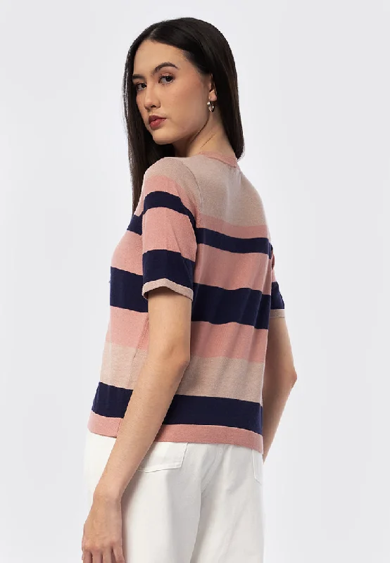 striped-short-sleeve-knit-top-24f081-pink