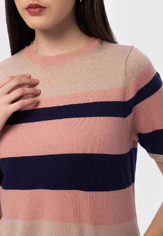 striped-short-sleeve-knit-top-24f081-pink