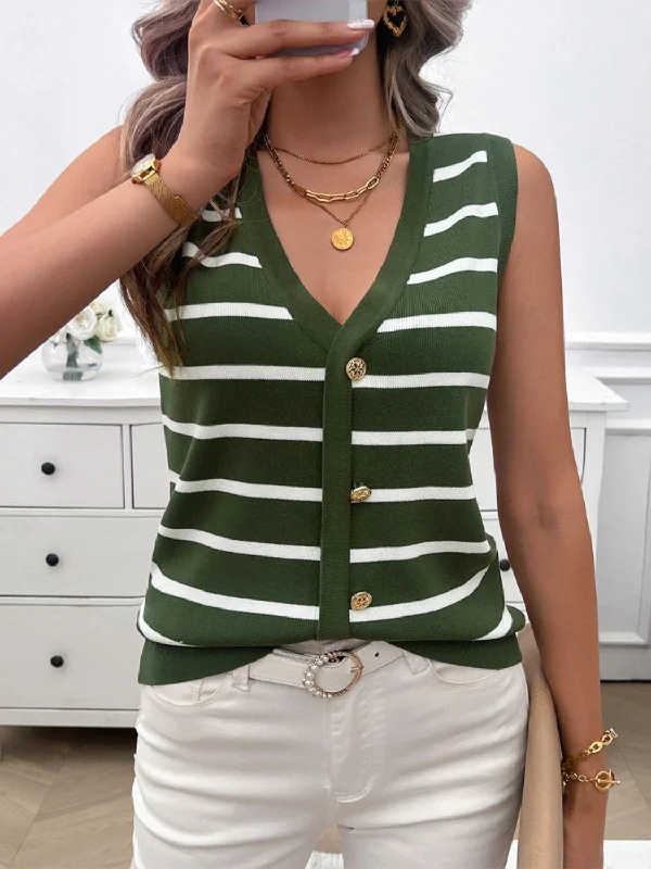 striped-v-neck-knit-tank