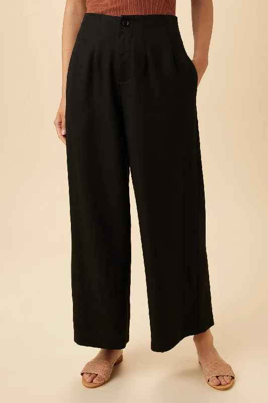 Theo Tencel Twill Pant - Black