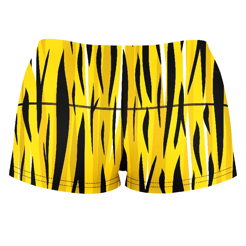 tiger-markings-high-waisted-womens-shorts