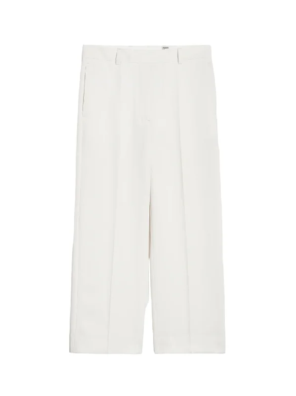 Straight Cropped Trousers