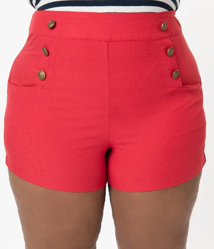 unique-vintage-plus-size-1940s-style-red-high-waist-sailor-debbie-shorts