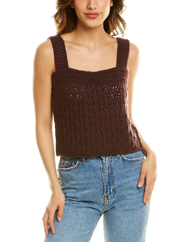 Vince Crochet Wool & Cashmere-Blend Cami