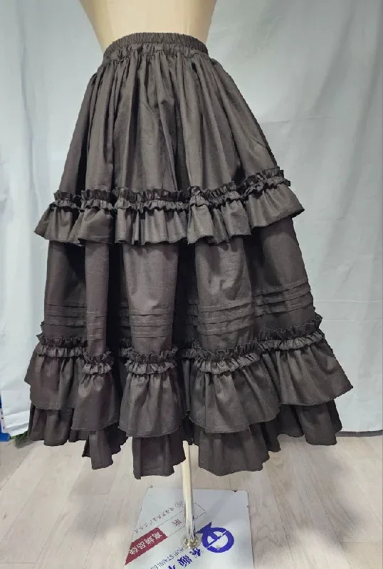 WangYan&Summer~Cotton Lolita Petticoat Ruffled Hem Customized Skirt