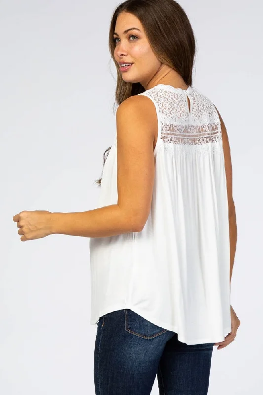 white-lace-inset-maternity-tank-top