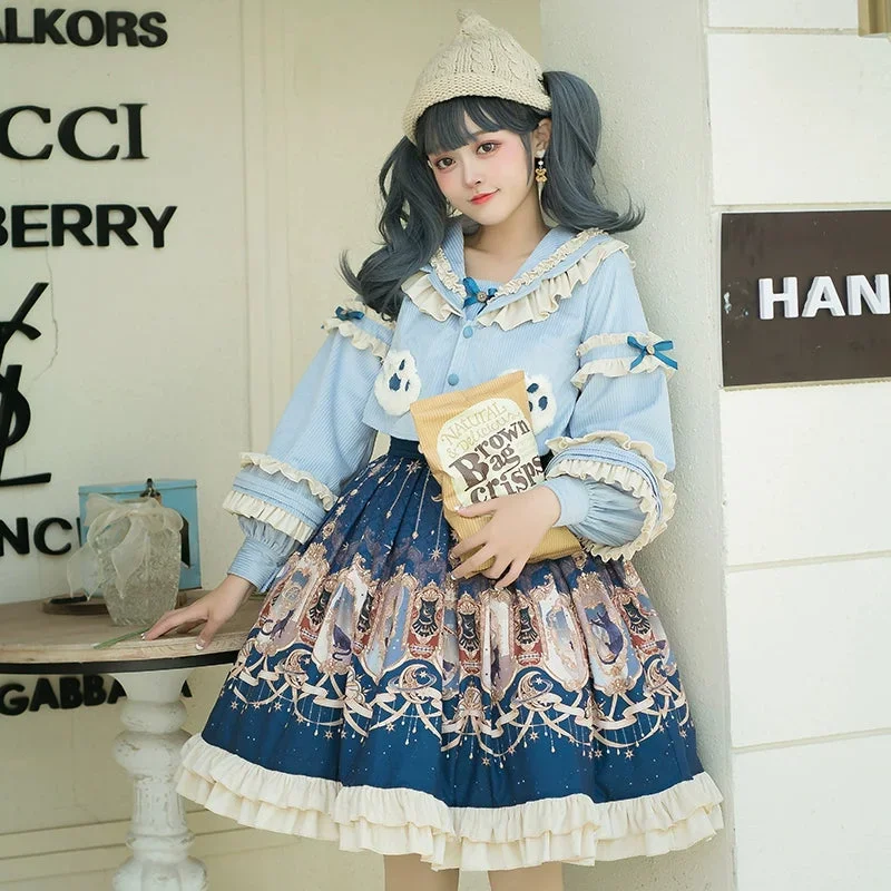 winter-lolita-skirt-set-starry-court-retro-palace-sk-cloak