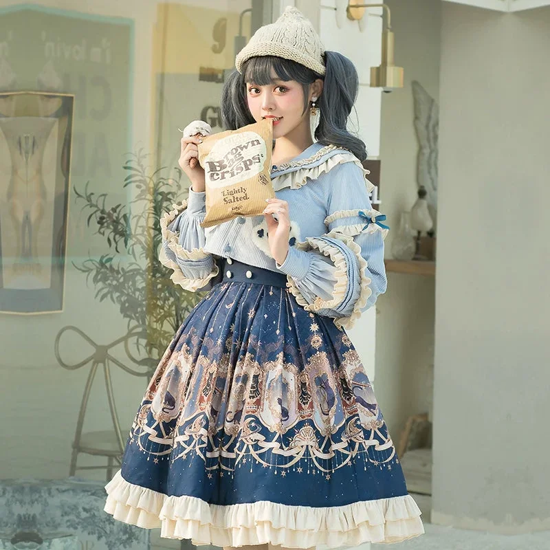 winter-lolita-skirt-set-starry-court-retro-palace-sk-cloak