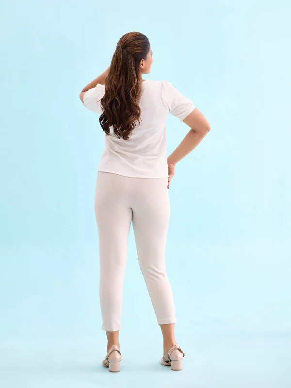 women-solid-cream-stretch-ponte-pants