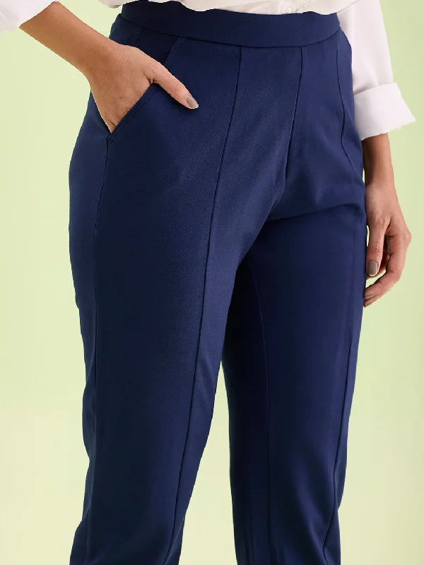 women-solid-navy-stretch-ponte-pants