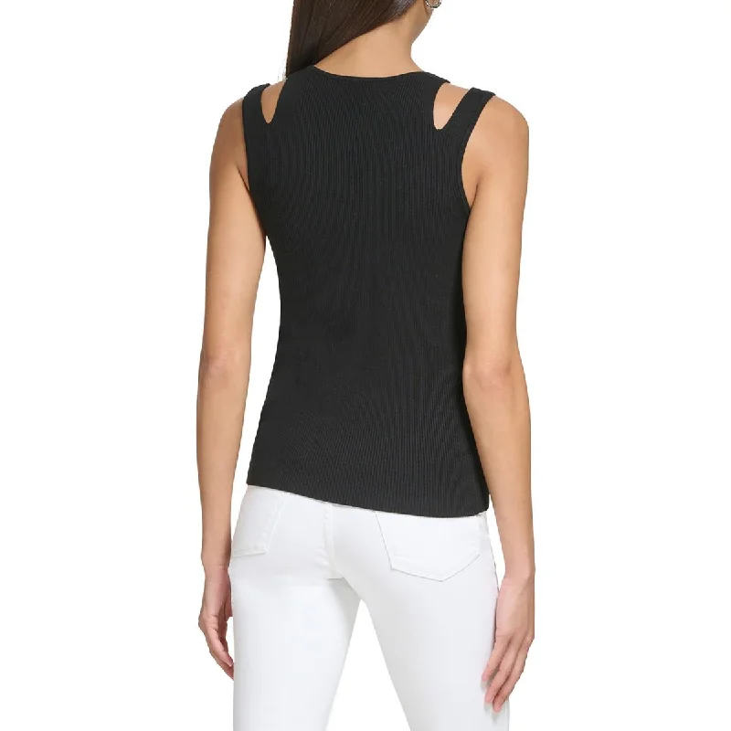 womens-cut-out-v-neck-tank-top