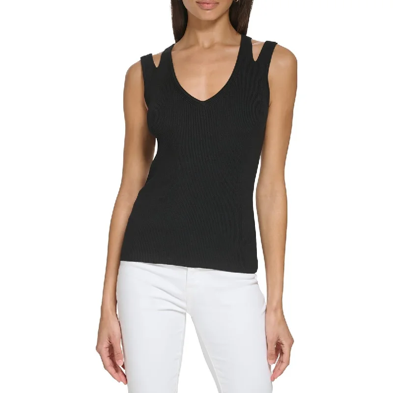 womens-cut-out-v-neck-tank-top