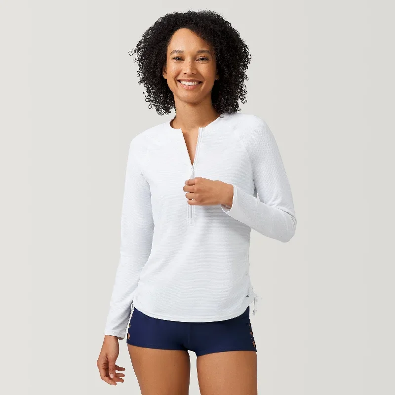 Women's SunFree Quarter Zip UPF Sunshirt